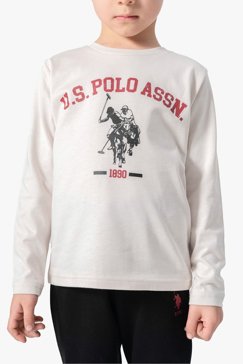U.S. Polo Assn. Boys Light-Grey Pyjama Set - Image 3