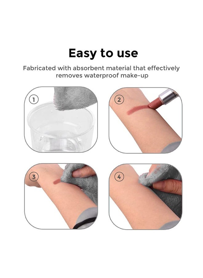 Wownect - Makeup Remover Cloth Reusable Microfiber Face Towel Washable, Square Facial Cleansing Cloths [6 Per Pack] [Machine Washable] [5.9x5.9inch] - Image 1
