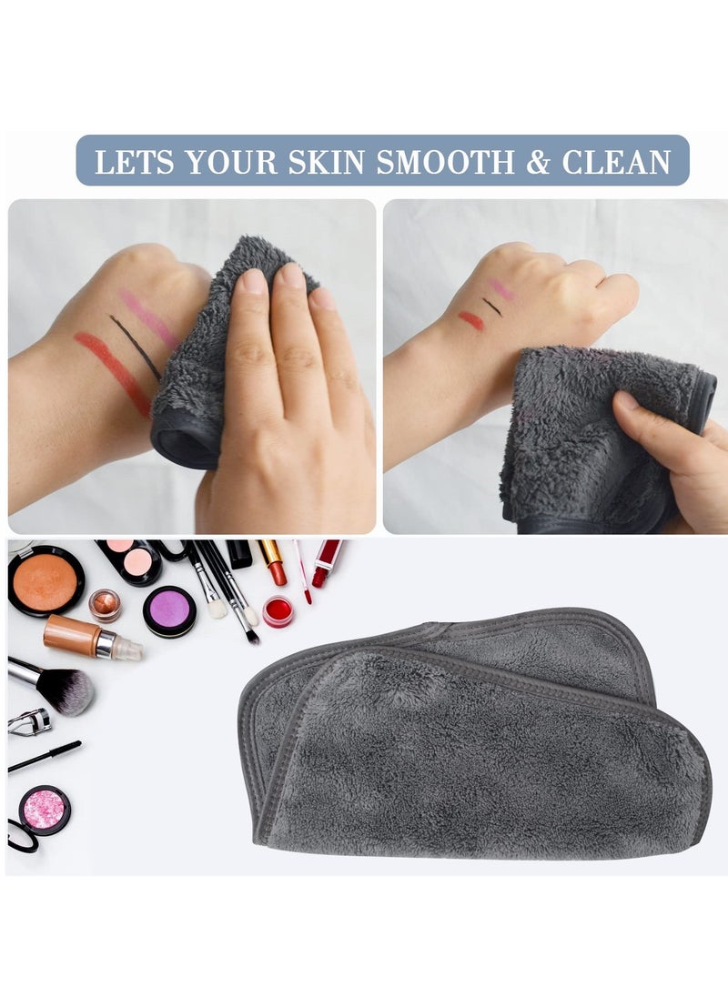 Wownect - Makeup Remover Cloth Reusable Microfiber Face Towel Washable, Square Facial Cleansing Cloths [6 Per Pack] [Machine Washable] [5.9x5.9inch] - Image 1