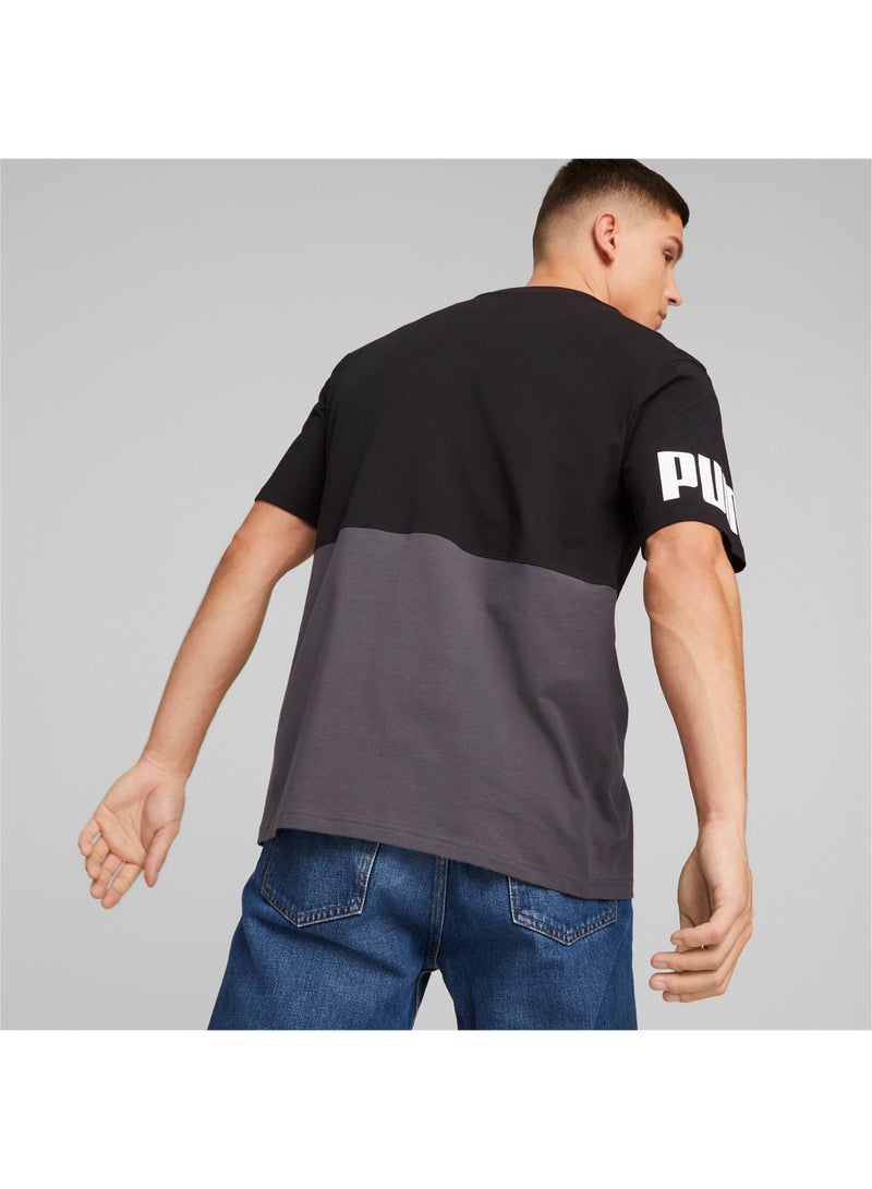 بوما تيشيرت للرجال PUMA POWER Colourblock - Image 2