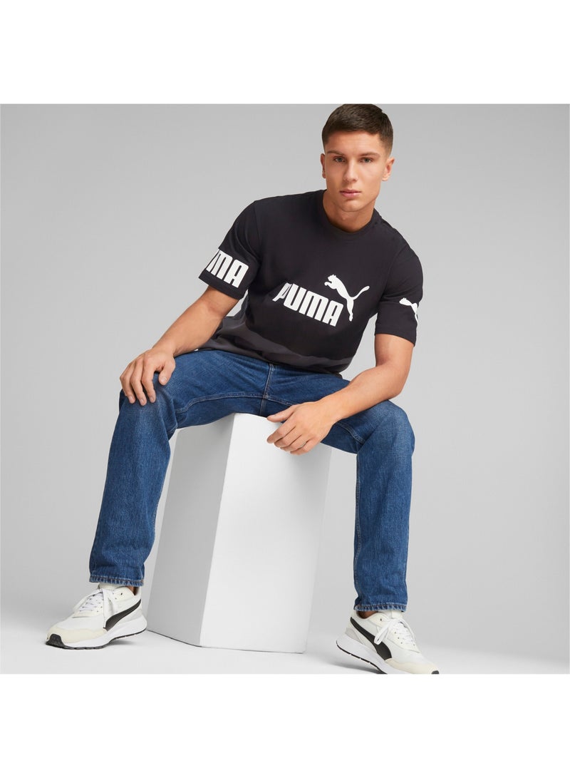 بوما تيشيرت للرجال PUMA POWER Colourblock - Image 5
