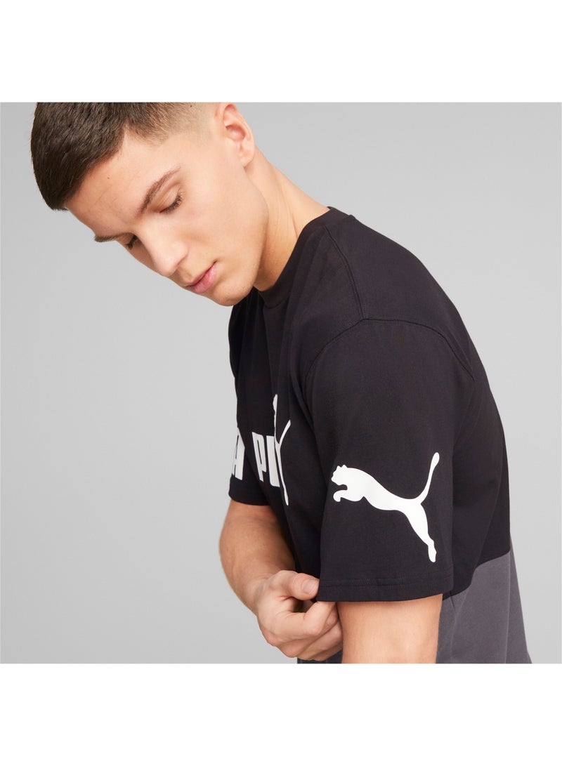 بوما تيشيرت للرجال PUMA POWER Colourblock - Image 3
