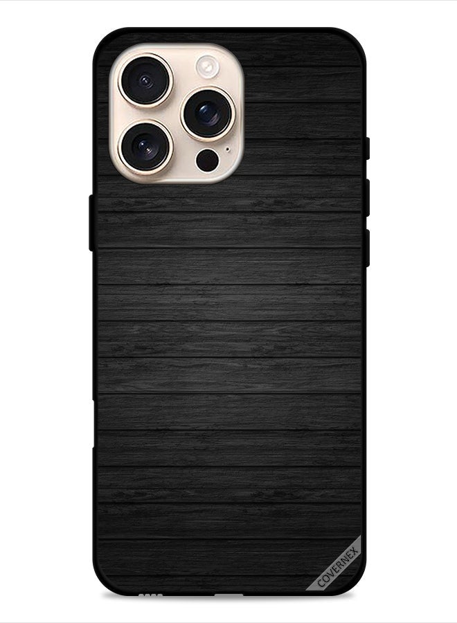 Covernex Apple iPhone 16 Pro Max Protective Case Cover Dark Wooden Pattern - Image 1