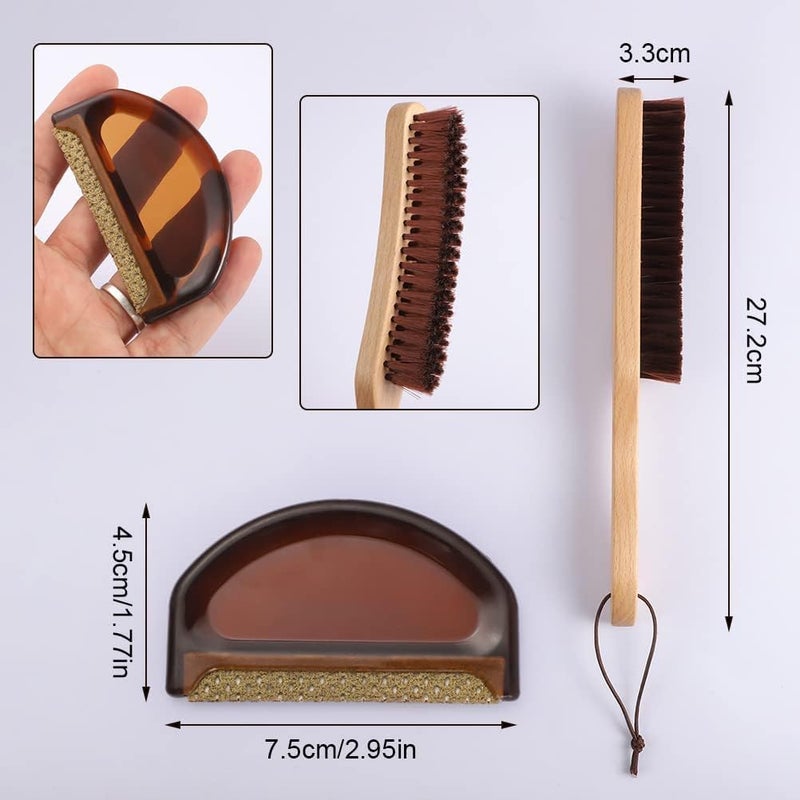 إكسفور فرشاة الملابس، فرشاة القبعات، فرشاة الوبر للبدلات، منظف قبعة رعاة البقر اللبادية، فرشاة البدلة، أسطوانة الوبر لوندرز، أثاث الصوف والكشمير والمخمل، مجموعة تنظيف شعر الحيوانات الأليفة - Image 3