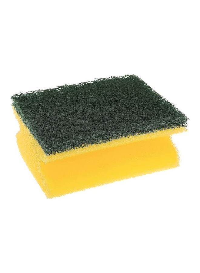 Scotch Brite 3-Piece Heavy Duty Classic Nail Saver Scrub Sponge Yellow and Green - Image 2