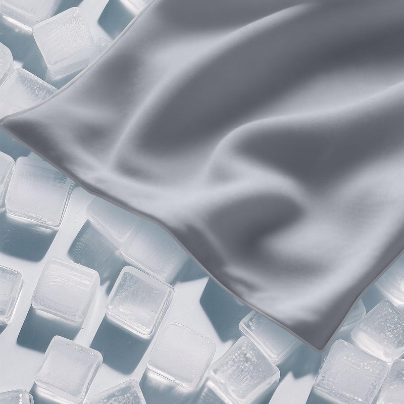 Bedtter Cooling Blankets for Hot Sleepers - Summer Blanket Thin Lightweight Breathable Soft Double Side with Bag for Travel, Cooling Comforter for Couch Sofa, Keep Cool for Night Sweats, Grey 50x60 - Image 3