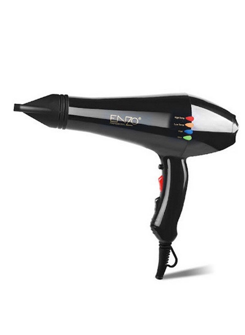 ENZO - Hair Dryer EN-8860B for women, 6000 watts, equipped with cold air and hot air, a system that protects hair from high heat, with two speed settings and two settings to control the temperature at home or in the hairdressing salon. - Image 1
