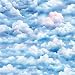 iKammo Scrapbook Paper Pad Blue Cloudy Patterned Cardstock Paper 6x6 24 Sheets SingleSided Junk Journal Scrapbooking Papers for DIY Origami Card Making Art Collage Decorative Craft Papers - Image 3