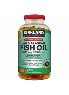 Kirkland Signatur Kirkland Signature Wild Alaskan Fish Oil 1400 mg, 230 Softgels  - Image 1