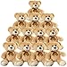 SNOWOLF 12 Pcs Teddy Bears Bulk Baby Shower 137 inch Small Teddy Bear Stuffed Animal Toys for Christmas Valentines Mothers Day Centerpieces Decorations for Kids Adults Light Brown - Image 4