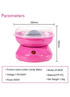 ELTRAZONE Electric DIY Sweet Cotton Candy Maker Portable Cotton Sugar Floss Machine Girl Boy Gift Children's Day Marshmallow Machine,Pink  - Image 3