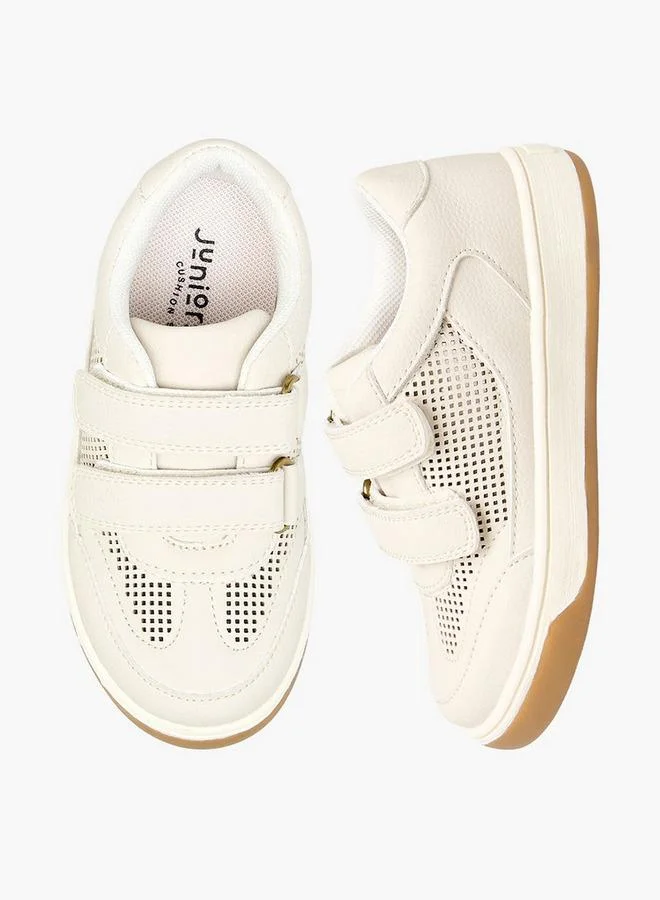 جونيورز Boys Hook & Loop Ankle School Sneakers