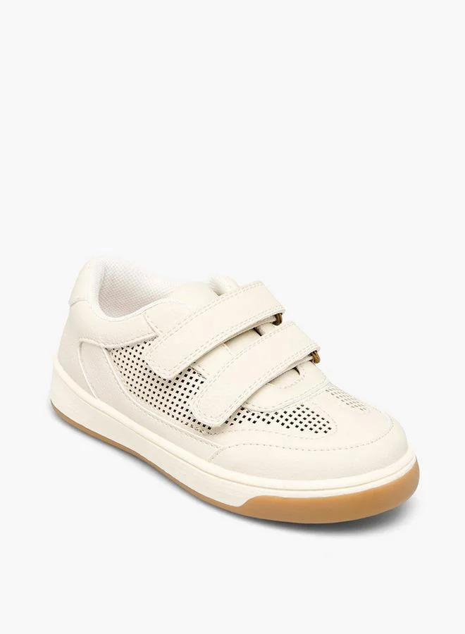 جونيورز Boys Hook & Loop Ankle School Sneakers