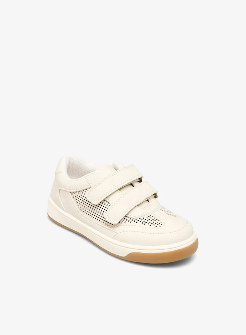 Juniors Boys Hook & Loop Ankle School Sneakers