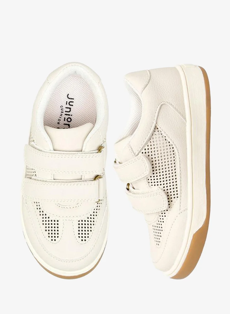 Juniors Boys Hook & Loop Ankle School Sneakers
