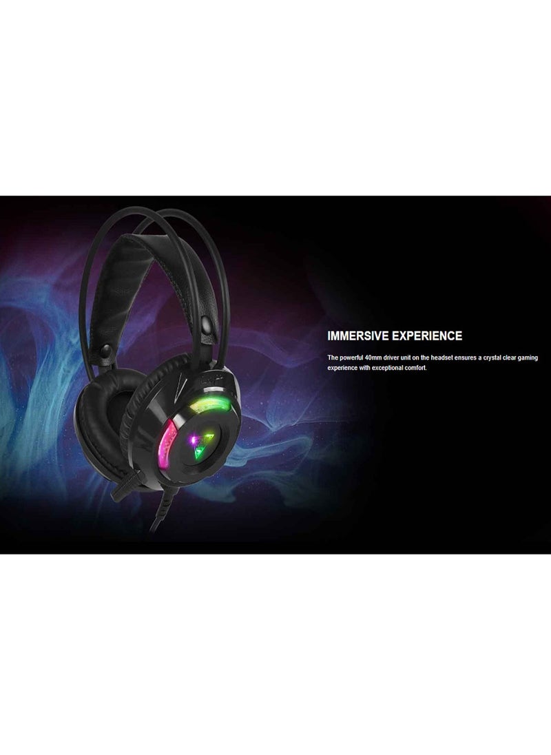 GAMDIAS - Poseidon M2 ( 4-IN-1 ) Compo Multi-Color Backlight , Breath Lighting Headset With 40mm Driver Unit - Image 1