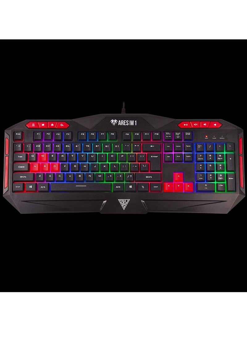 GAMDIAS - Poseidon M2 ( 4-IN-1 ) Compo Multi-Color Backlight , Breath Lighting Headset With 40mm Driver Unit - Image 1
