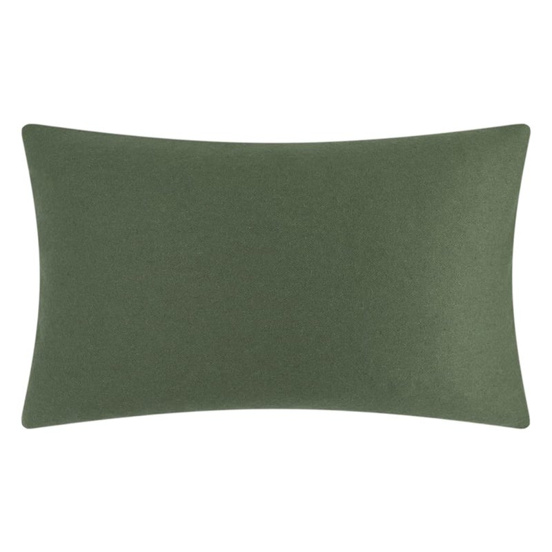 KINGROSE Handmade 3D Floral Decorative Throw Pillow Case Cushion Covers for Bed Living Room 12 x 20 Inches Wool Green - Image 2