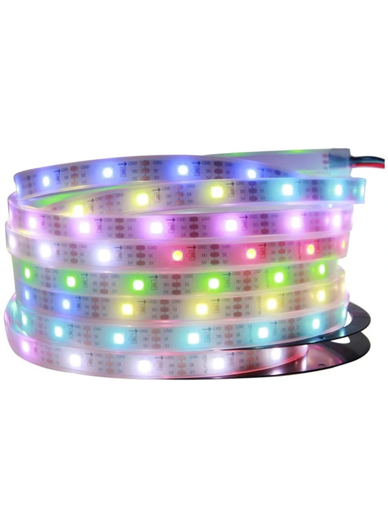 شريط إضاءة LED للتلفزيون مزود بـ 16 لونًا وجهاز تحكم عن بعد - إضاءة خلفية RGB تعمل عبر USB للتلفزيون والشاشة والكمبيوتر الشخصي وديكور المنزل - شريط إضاءة مزاجي مع سطوع قابل للتعديل وأوضاع فلاش - Image 1