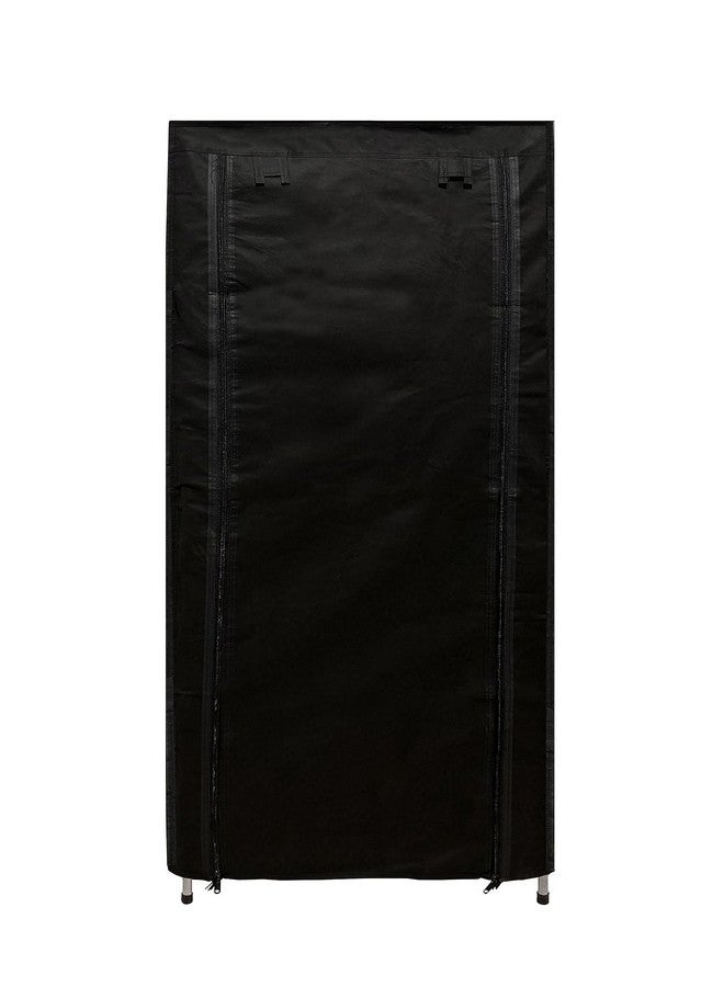 SANAMSTORE Metal 6 Tier Rack Shoe/Clothes/books stand Rack with cover for home (Need to Be Assemble - DIY) -Black, Cm - Image 3