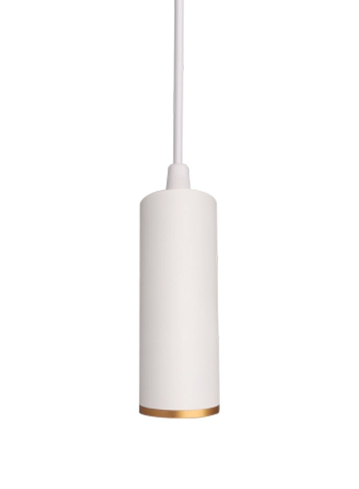 Vmax Modern Pendant Light Ceiling Lamp, 3000K Warm White, Hanging LED Tube Light, Chandelier Spot Light, for Kitchen, Bedroom, Living Room – White/Brown (White, 20W 7 * 18.5mm, Warm White) - Image 1