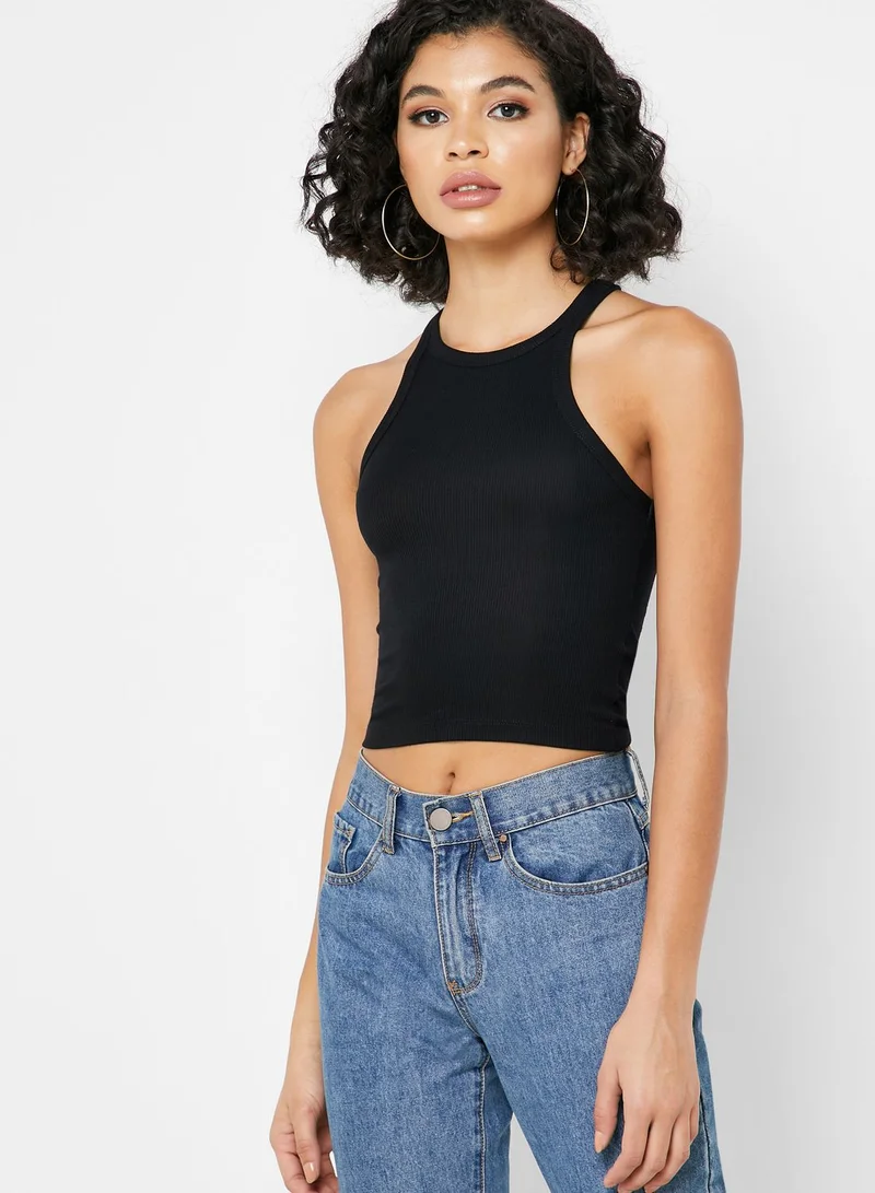 TOPSHOP Crew Neck Tank Top