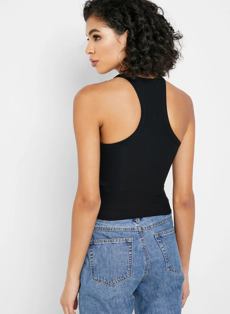 TOPSHOP Crew Neck Tank Top