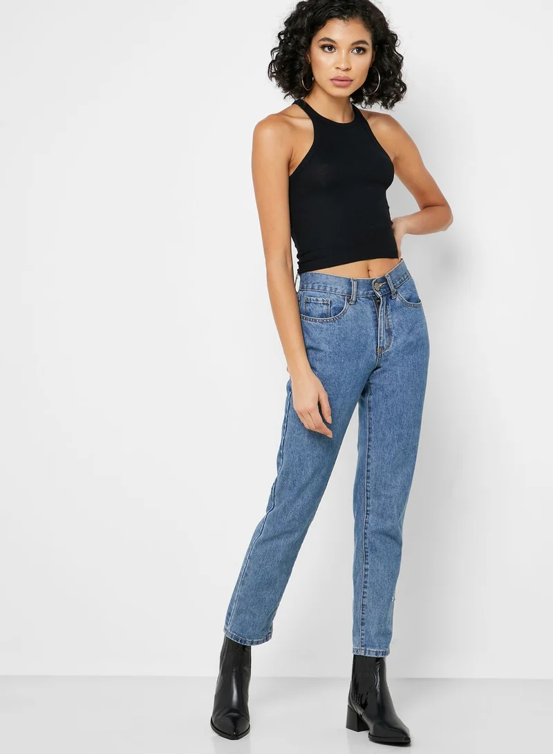 TOPSHOP Crew Neck Tank Top