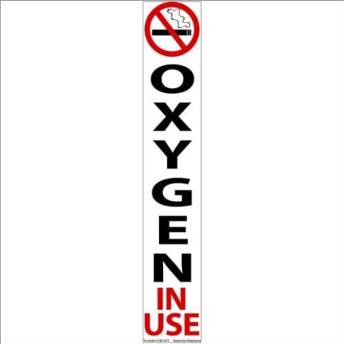 No Smoking Oxygen In Use Magnet - 5 PACK