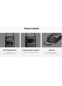 Xiaomi Xiaomi Portable Electric Air Compressor 2 Pro, Electric Air Compressor Inflatable Treasure 150psi High Pressure For Motorcycle Bike Car Scooter Football Basketball  - Image 2