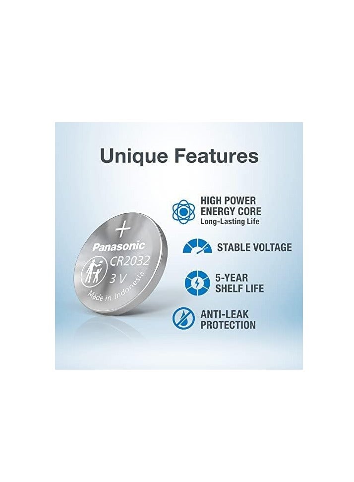 Panasonic CR2032 Lithium Battery Silver - Image 4