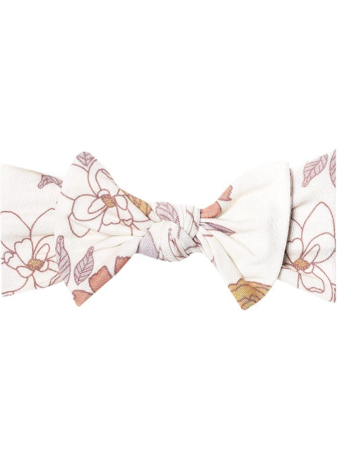 Copper Pearl Copper Pearl Baby Stretchy Soft Knit Headband Bow Ferra  - Image 1