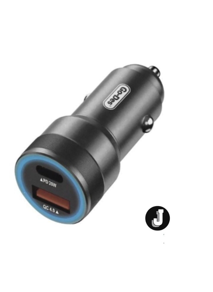 JAJEEK 45W PD Car Charger – Fast USB-C & USB-A Charging for iPhone, Android, Tablets & More - Image 1