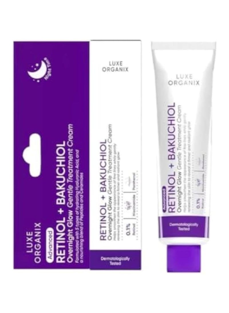 LUXE ORGANIX LUXE Organix Retinol + Bakuchiol Gentle Glow Treatment Cream 30ml - Image 1
