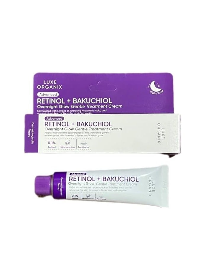 LUXE ORGANIX LUXE Organix Retinol + Bakuchiol Gentle Glow Treatment Cream 30ml - Image 2