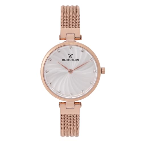 Daniel Klein Analog Silver Dial Women's Watch-DK11904-2 - Image 1