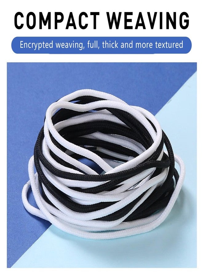 NDTEZUGT 2 Pairs 3/16'' Original Round Shoe Laces for Sneakers, Strings Shoelaces Replacement Laces for Adidas Yeezy Running Boost Shoes (White, 36''/92cm) - Image 3