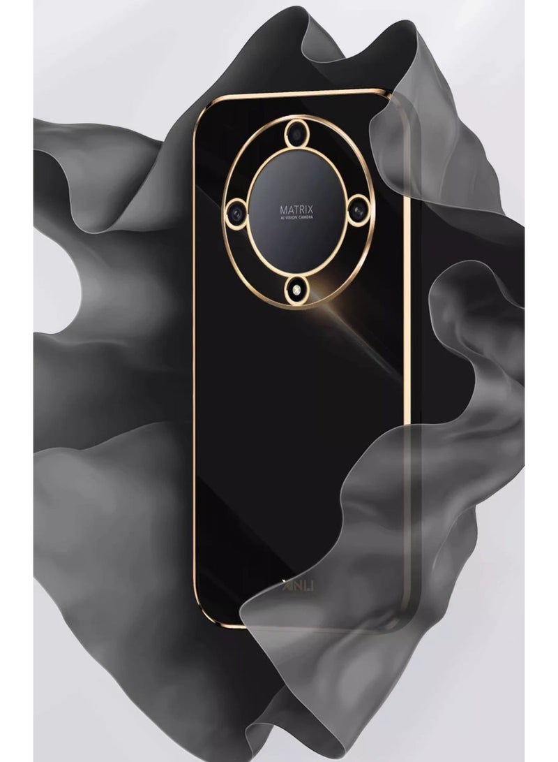 for Honor X9c Smart 5G Case, Plating Soft Back Cover, Raised Full Camera Protection, Slim Thin TPU Mobile Phone Case for Honor X9c Smart 5G, Black - Image 5