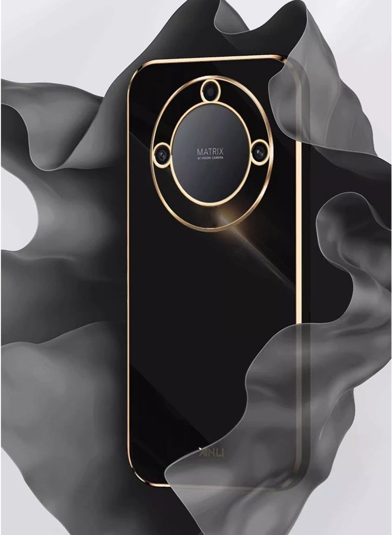 المجد الهاتف الذكي X9C 5G القضية ، مطلي الغطاء الخلفي لينة ، محدب حماية كاميرا كاملة ، سامسونج تبو الهاتف المحمول القضية ، المجد X9C الذكية 5G ، أسود - Image 2