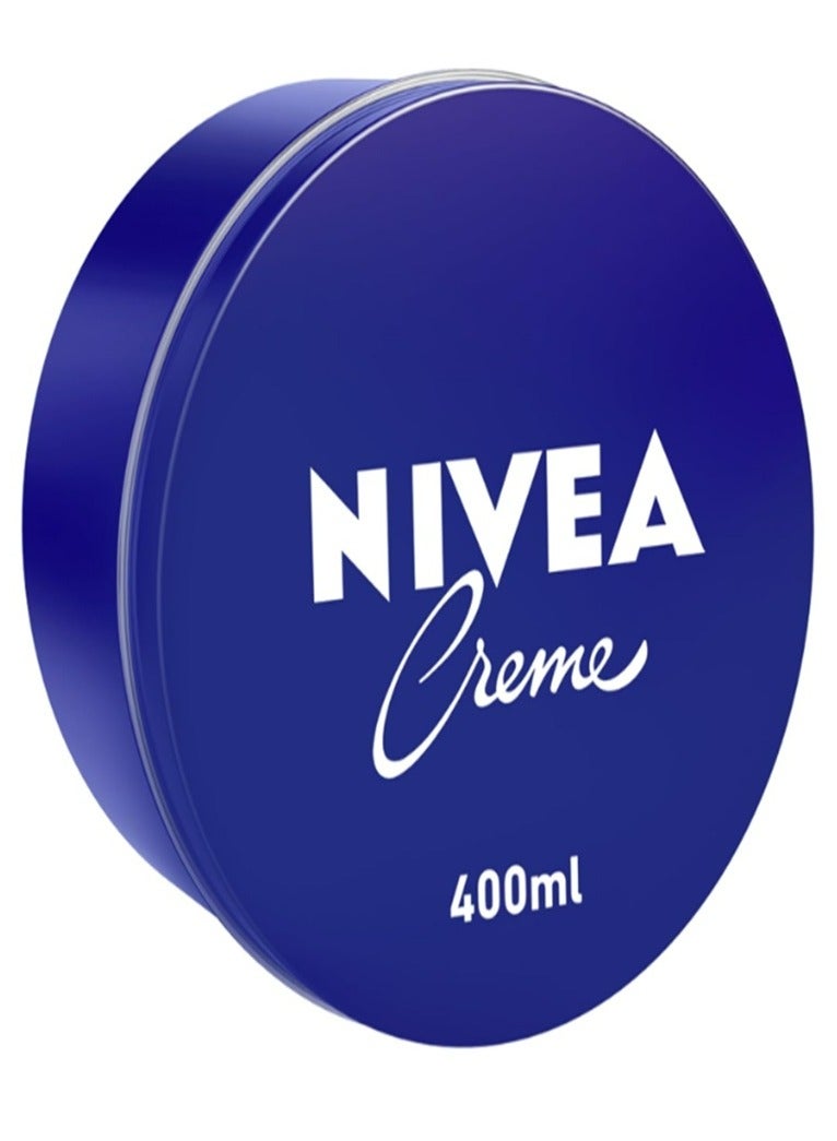 Nivea Creme Moisturising Cream, Universal All Pourpose Face Body Hands, Tin 400ml - Image 1