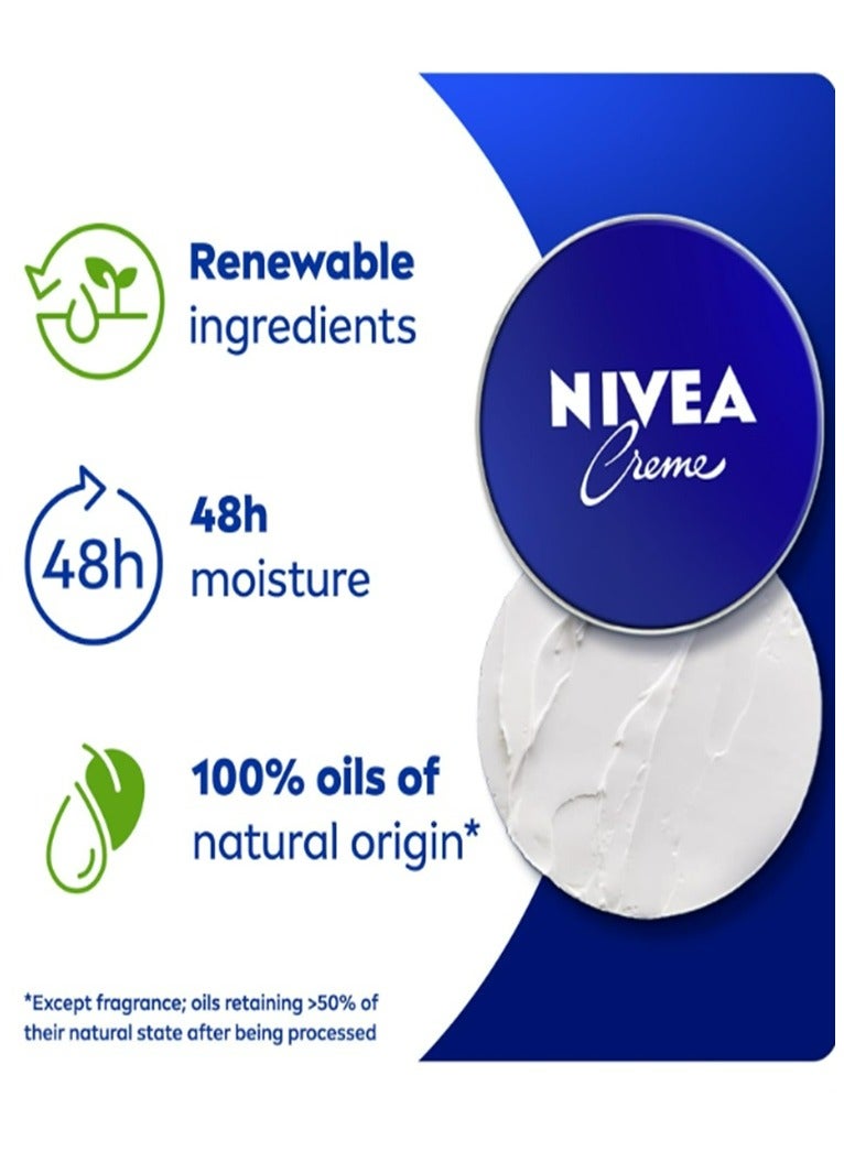 Nivea Creme Moisturising Cream, Universal All Pourpose Face Body Hands, Tin 400ml - Image 2