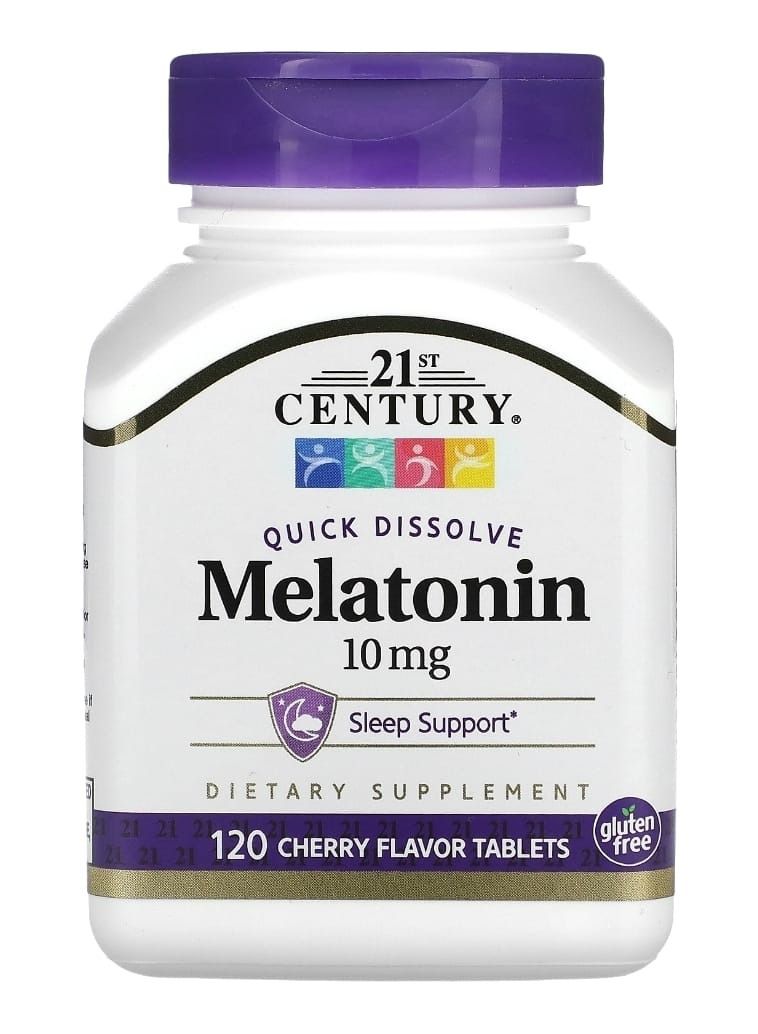 ميلاتونين سريع الذوبان، نكهة الكرز، 10 ملجم، 120 قرصًا - Image 1