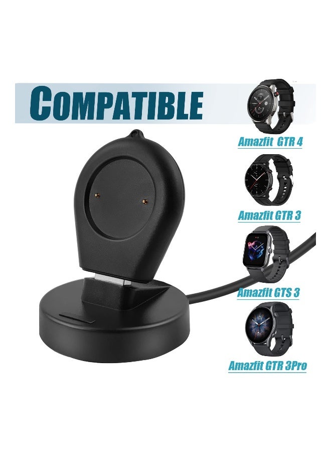 Replacement Charger Cable Compatible with Amazfit GTR 4, GTR 3, GTR 3 Pro, GTS 3,Portable Cordless Magnetic USB Charger Dock,Charger Stand for Amazfit GTR 3 Watch - Image 2