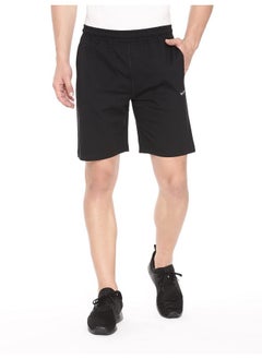 Pepe Jeans Pepe Jeans Athleisure Men Knit Cotton Stretch Shorts | Breathable Cotton Jersey, Gym and Casual Wear | with Drawstring and Zip Pocket in Black - M  - Image 1