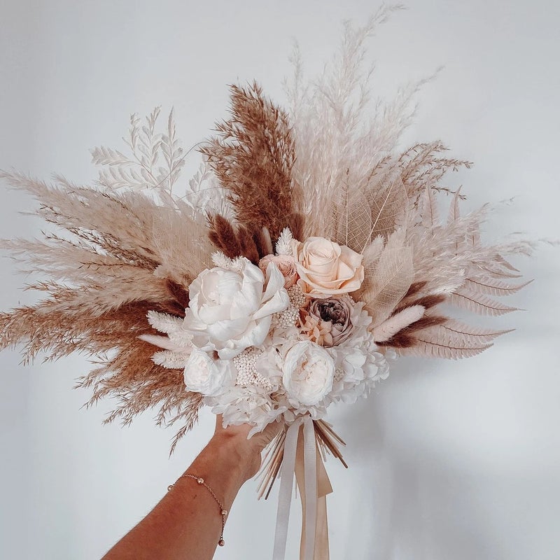 Bluejw Dried Flower Bouquet - Preserved Roses, Real Dried Plants - Christmas, Valentine's, Mother's Day Gifts for Women - Image 2