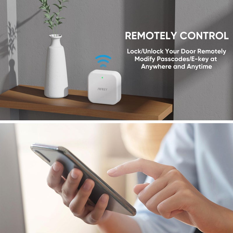 Sifely Smart Lock Wi-Fi Gateway - Remote Access Hub for Sifely Smart Door Lock, Works with App & Alexa (Model G2, Supports 2.4G Wi-Fi Only) - Image 3