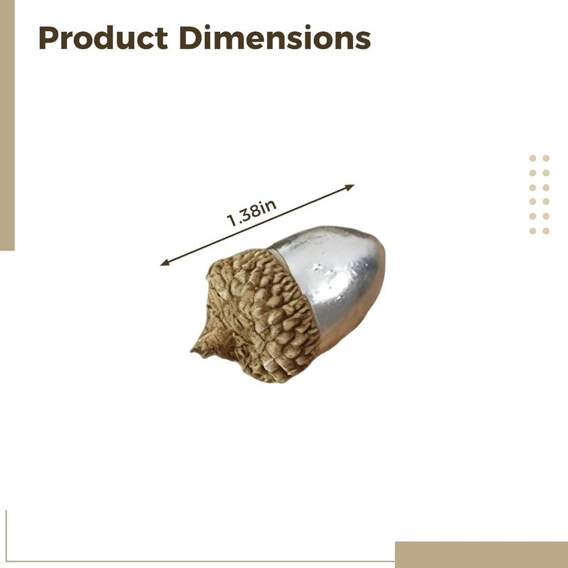Lifelike 10 Pcs Artificial Acorn for Christmas, Foam Craft Simulation Acorn Prop - Image 3