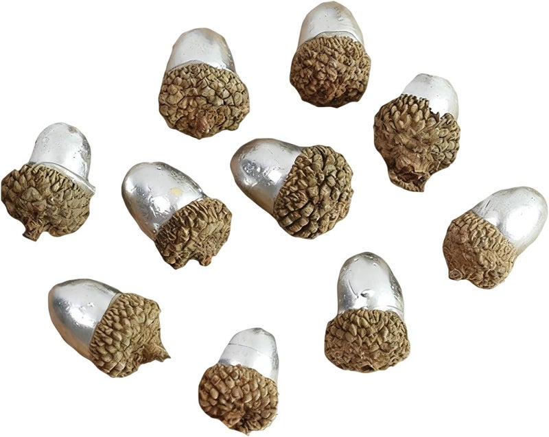 Lifelike 10 Pcs Artificial Acorn for Christmas, Foam Craft Simulation Acorn Prop - Image 1