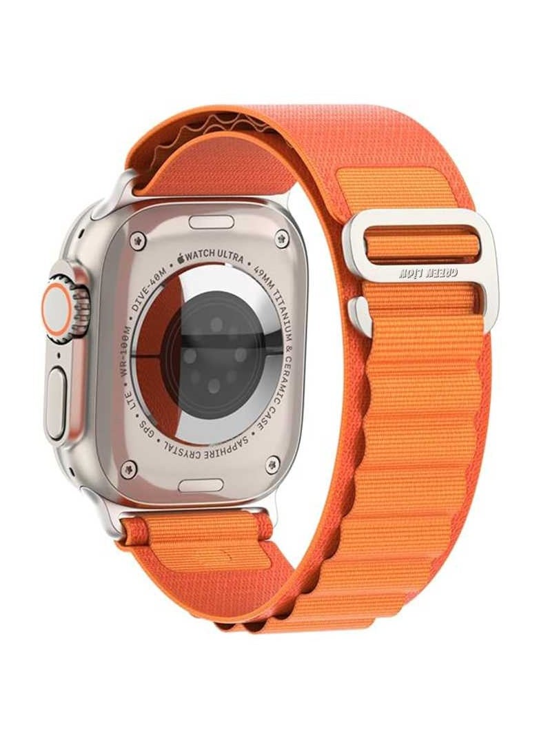 GREEN LION - Alpine Loop Nylon Watch Band 42/44/45/49MM - Orange - Image 1