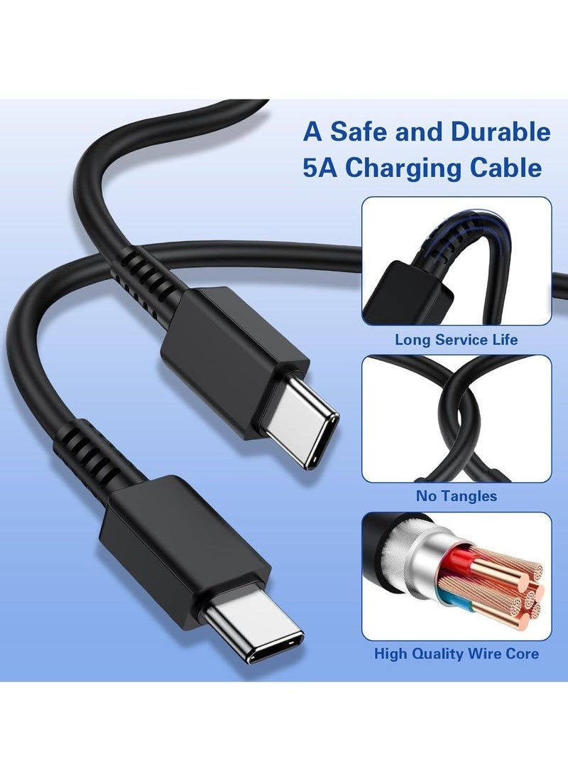 Generic - Fast Charger for Samsung Galaxy Charger Head with Charging Cable 45 watts, S23 Ultra S23 Plus S23 S23 S22 Ultra S22 S21 Ultra S21 S21 A54 A53 A52 A32-45W with Type-C 5A fast Cable - Image 1